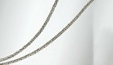 Round Byzantine Silver Chain Necklace 